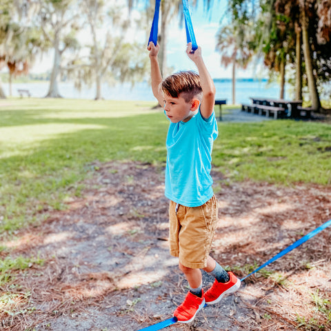 walking on a slackline