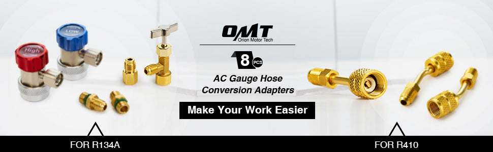 AC Gauge Hose Conversion Adapters