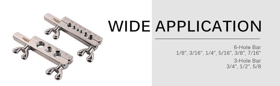 Wide Application Flaring Tool and Swaging Tool Kit
