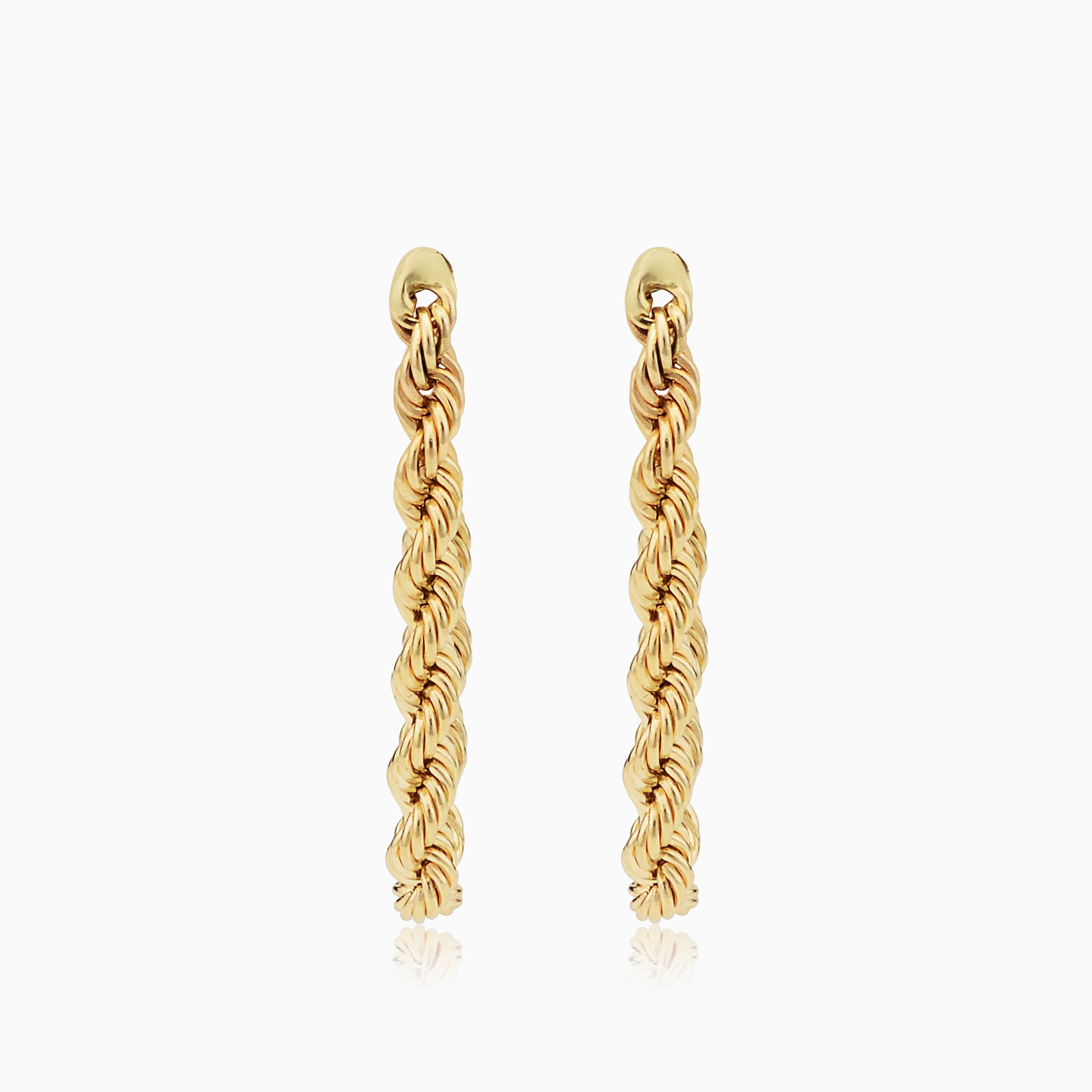 Roman Rope Drop Earrings