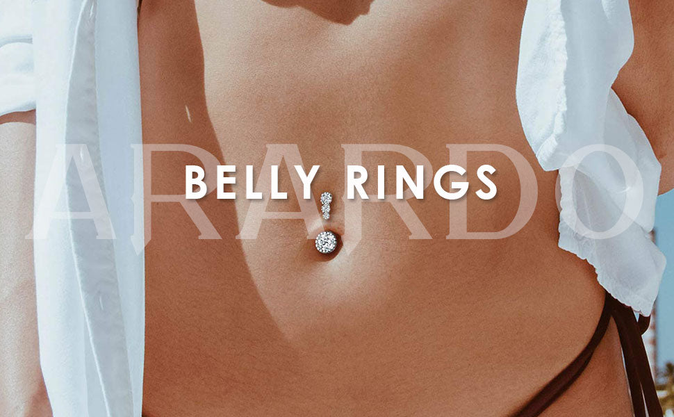 925 Sterling Silver Belly Button Rings