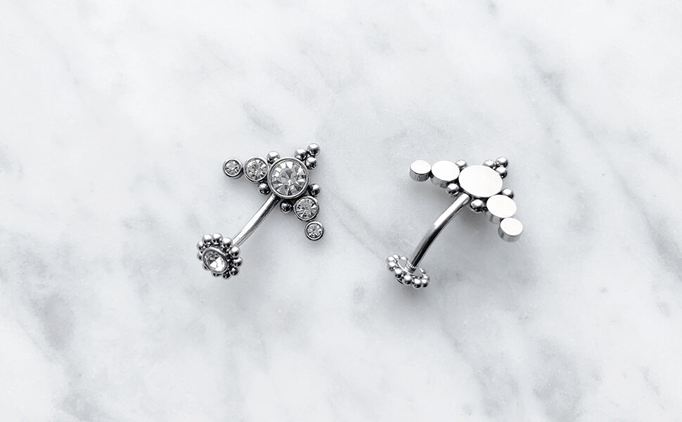 ARARDO G23 Solid Titanium Belly Button Rings