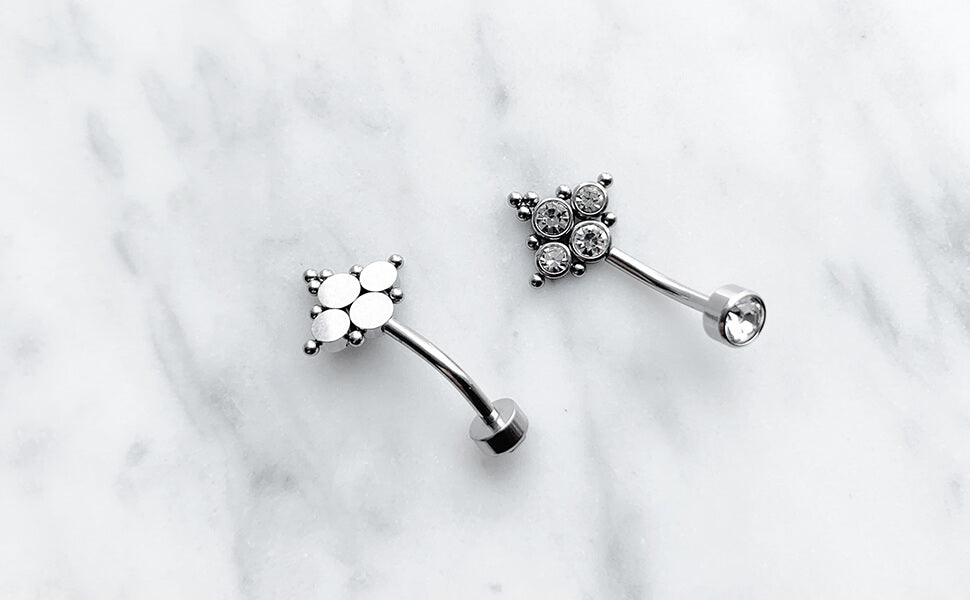 ARARDO G23 Solid Titanium Belly Button Rings