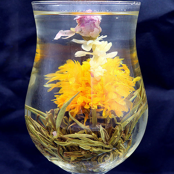 how to brew blooming tea