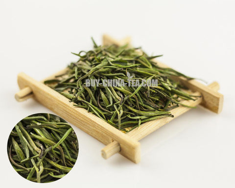 loose green tea leaves