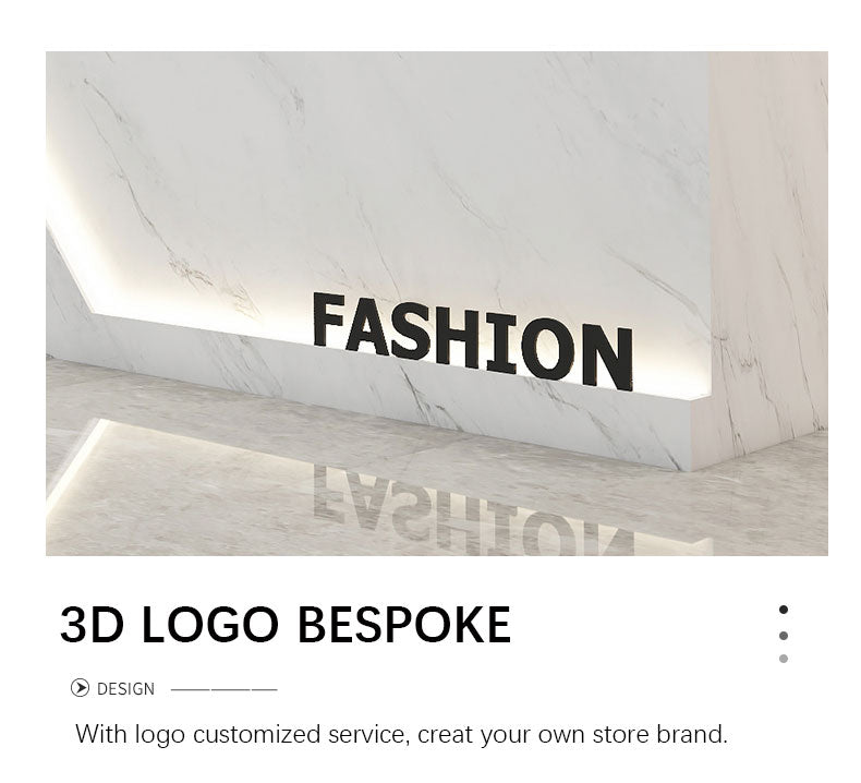 Small Reception Desk for Beauty Salon with LED Light