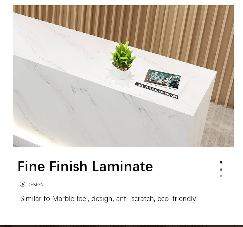 Small Reception Desk for Beauty Salon with LED Light