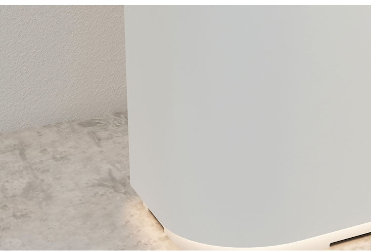 Simple White Wooden Reception Desk for Retail Store Manicure Spa Clothing Store Cash Counter