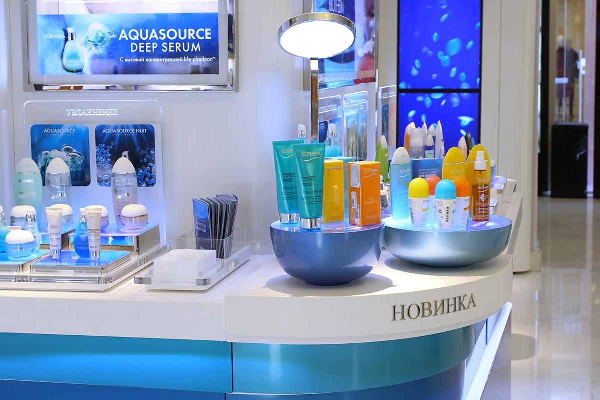 Biotherm at the New World Shopping Mall in Beijing, China