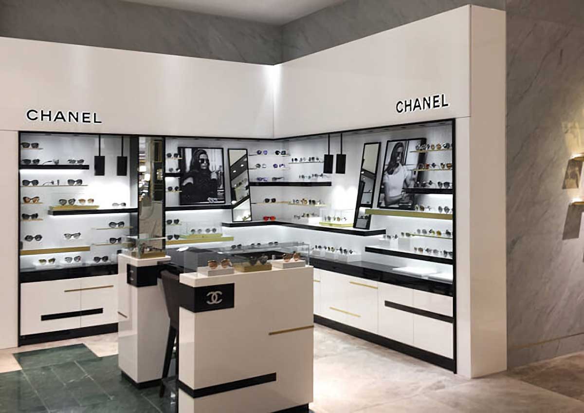 Chanel Eyewear store in Linacente, Rome