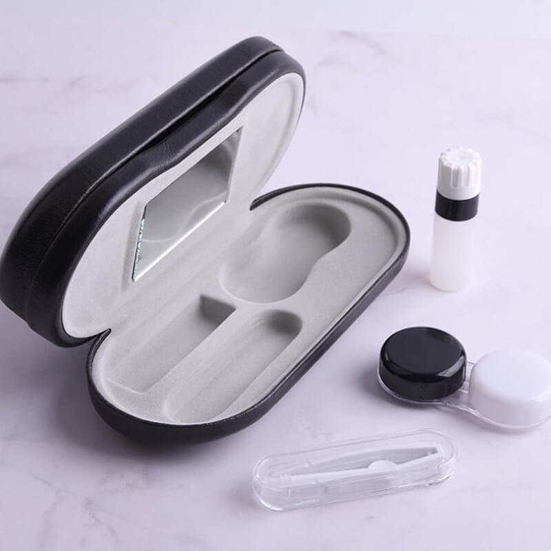 Double-layer metal glasses case