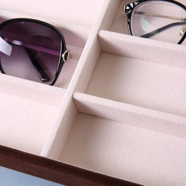 Flannel sunglasses display box Detail display-beige