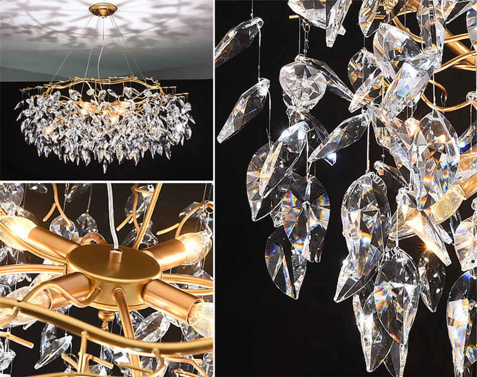 French style light luxury creative crystal chandelier for living room Show details