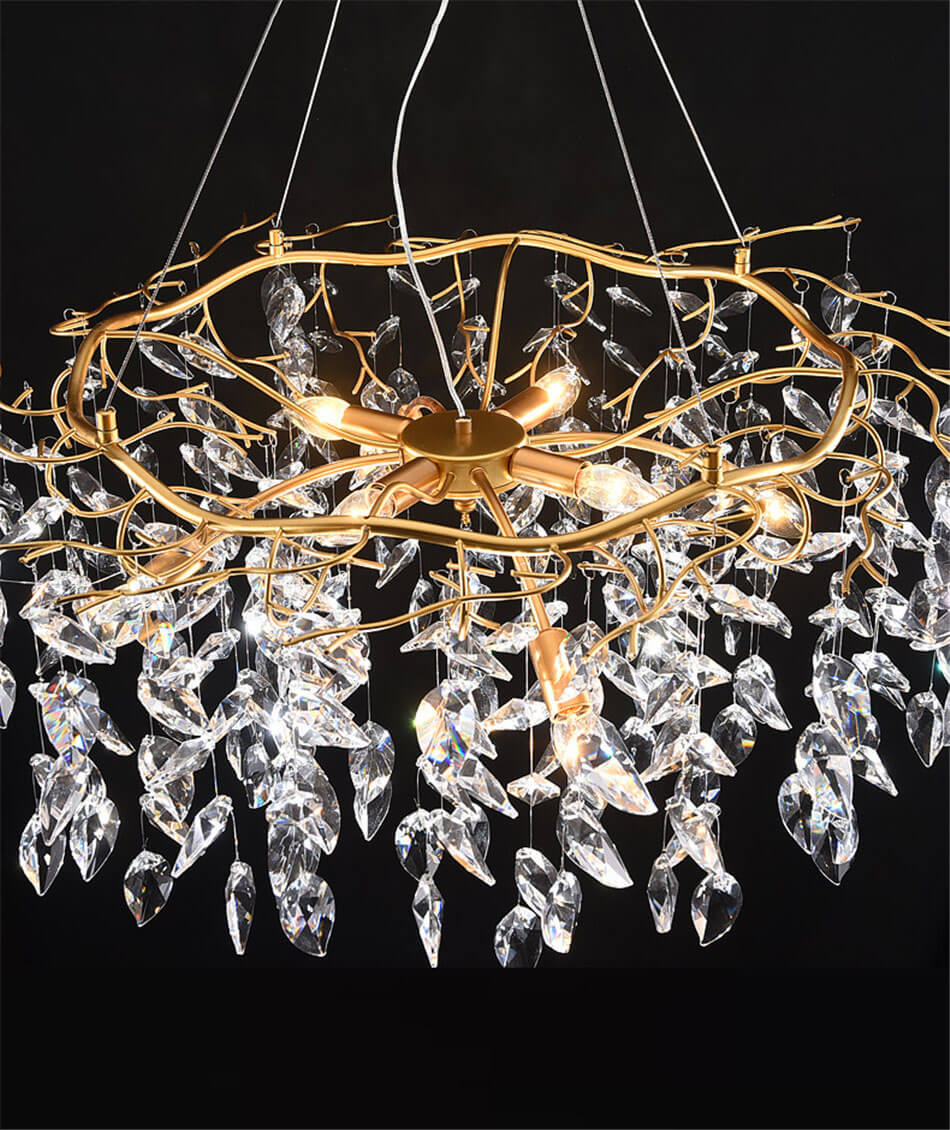 French style light luxury creative crystal chandelier for living room Show details (2)