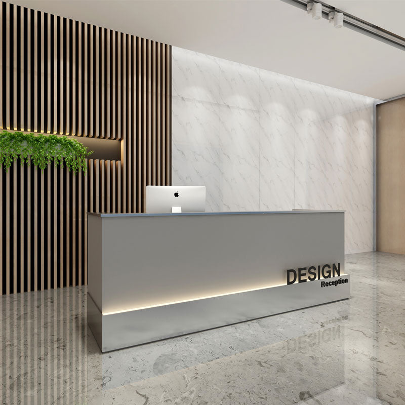 Minimalist-style-grey-reception-desk