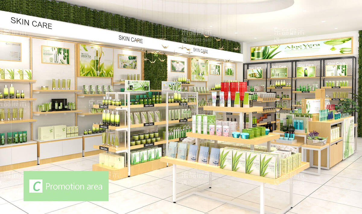 Natural style cosmetics shop-Promotion area