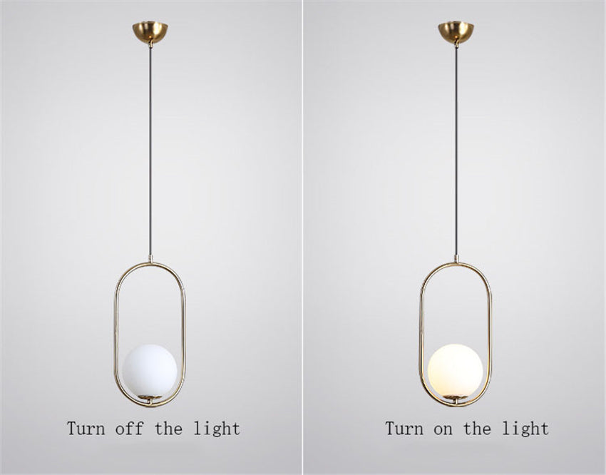 Nordic bedside oval chandelier switch light comparison