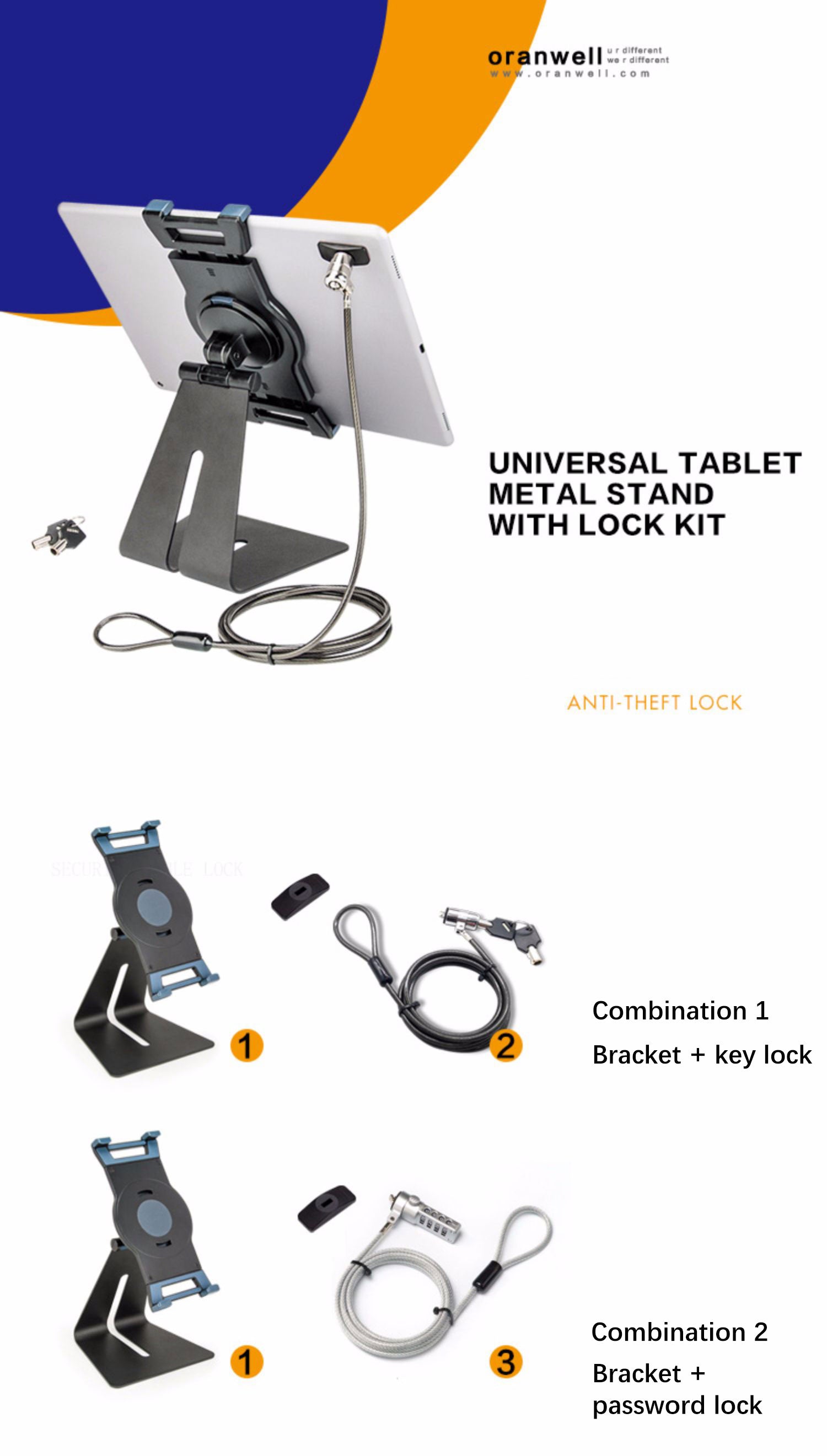 Tablet anti-theft device display bracket Introduction