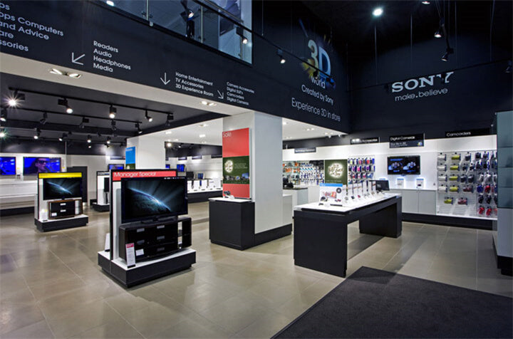 Display table of Sony store
