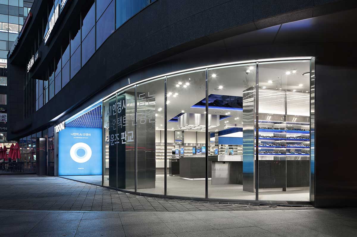 Zero-Contact Eyewear Retail Store “Rounz” in South Korea