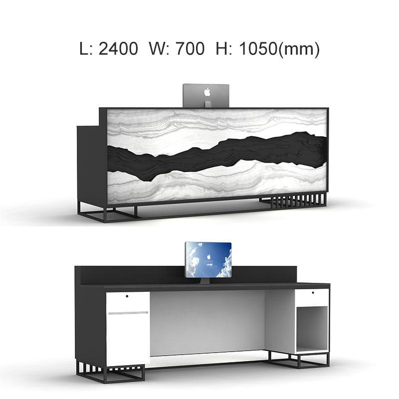 China Tea Clubhouse Reception Desk Design High End Hotel Front Desk