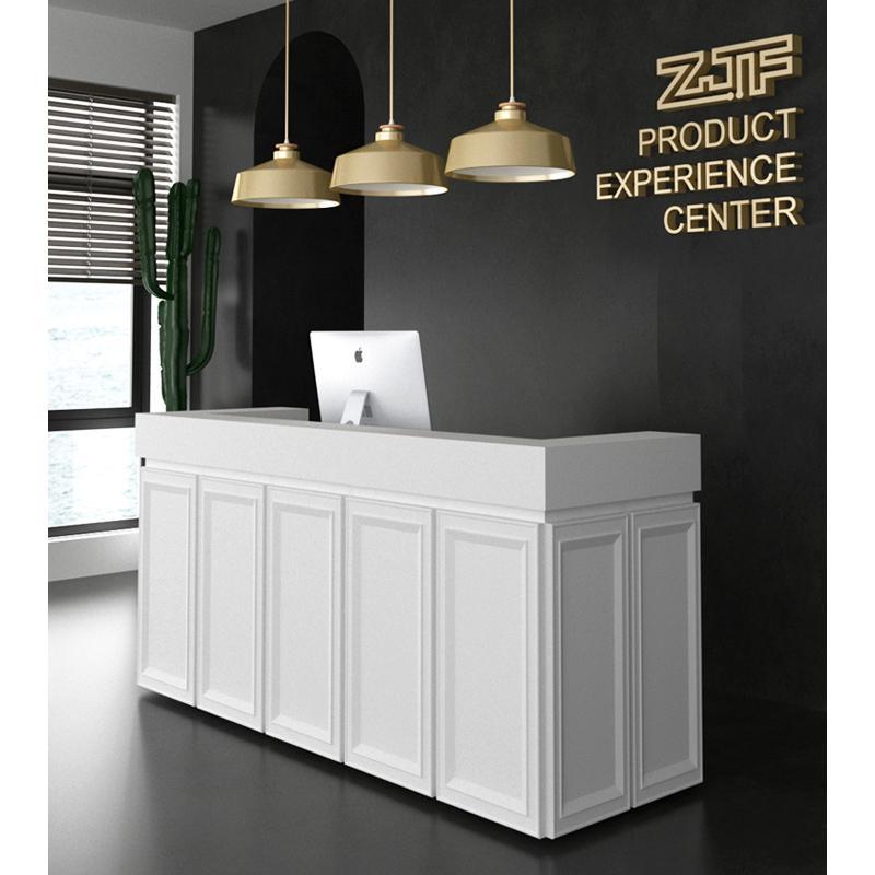 Aldo White Reception Desk