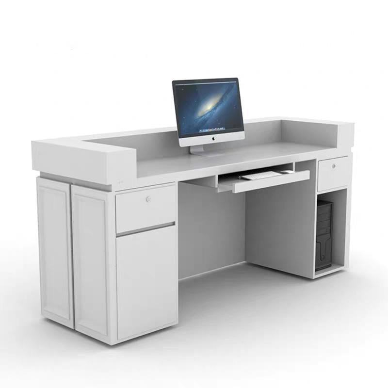 Aldo White Reception Desk