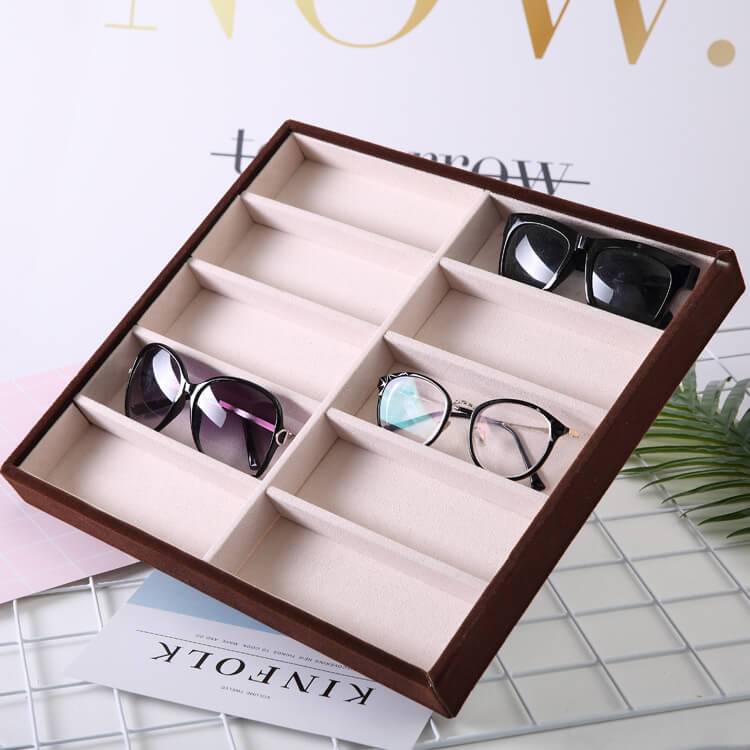 Flannel sunglasses display box