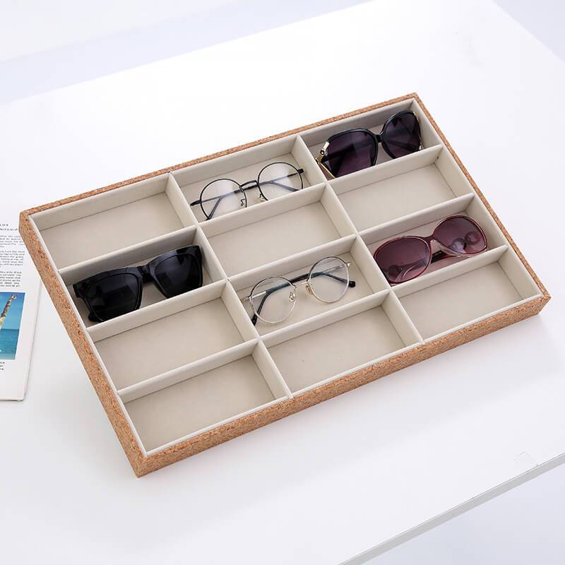 Flannel sunglasses display box