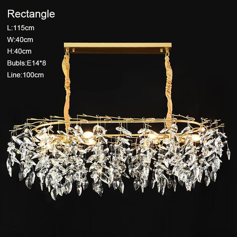 French style light luxury creative crystal chandelier for living room