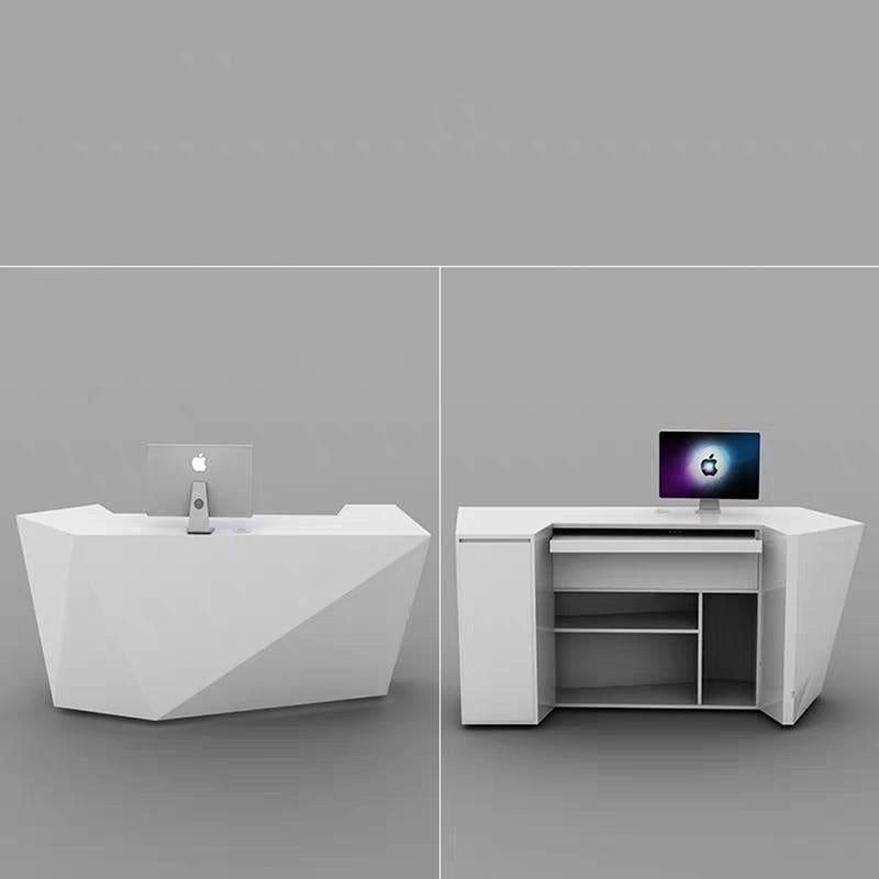 Mawu White Reception Desk