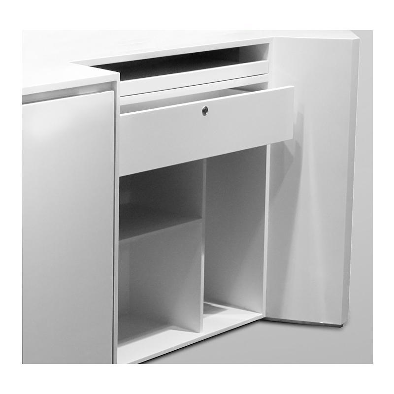 Mawu White Reception Desk