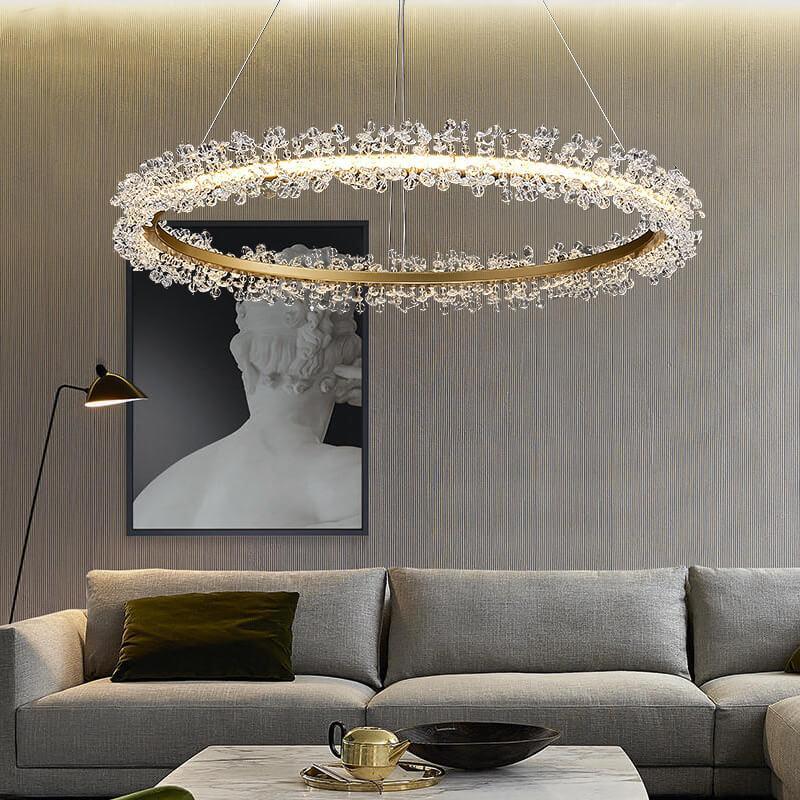 Creative Crystal Ring Chandelier