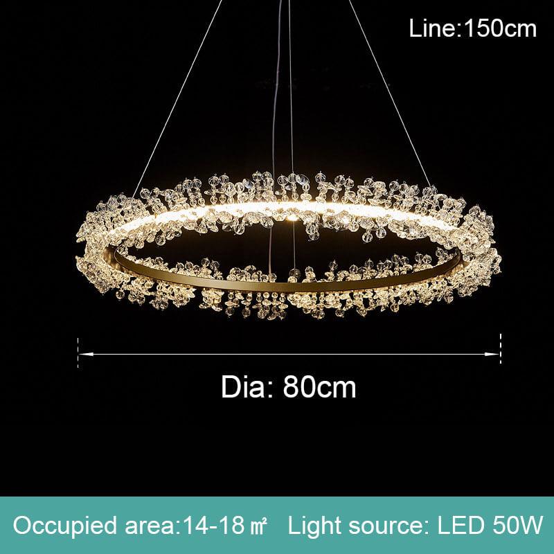 Creative Crystal Ring Chandelier