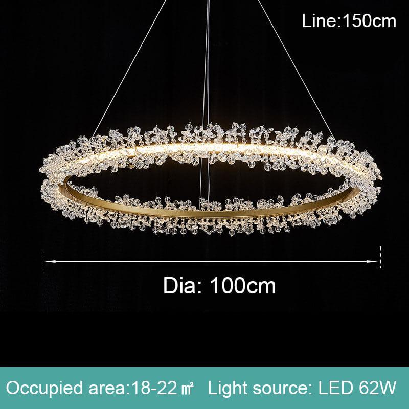Creative Crystal Ring Chandelier