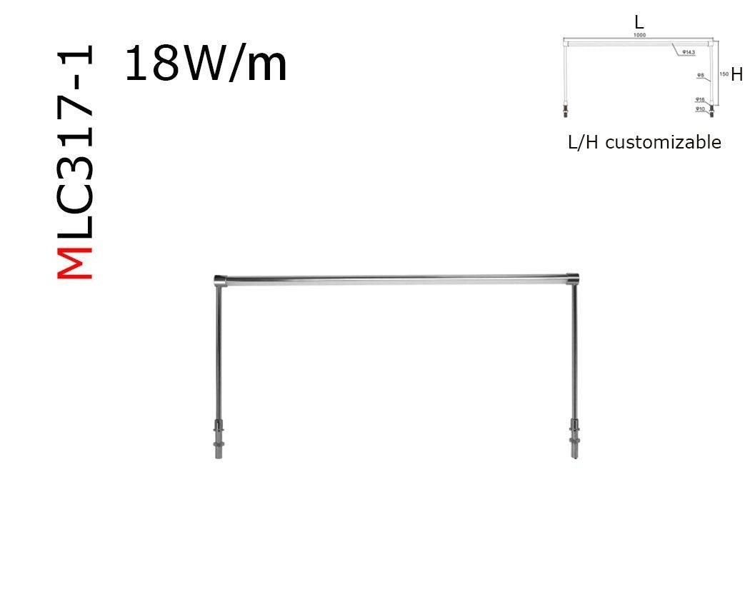 MLC317 Gantry profile luminaries Column lighting bar LED Cabinet Display Spotlight Post Lamp for Jewelry Shop Counters DC12V