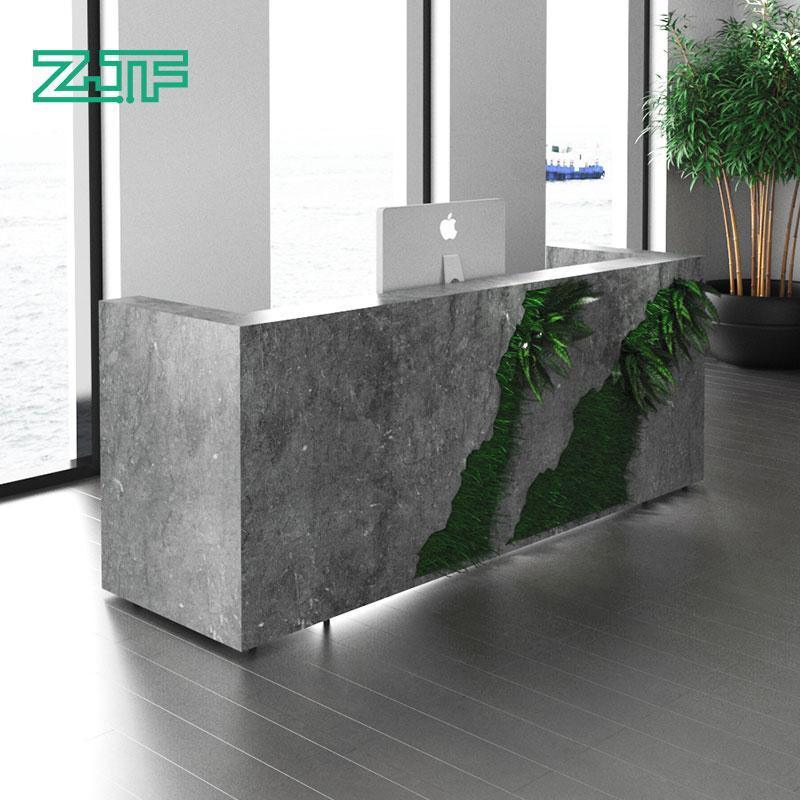 Modern Nature Marble Retail Reception Counter Design Clothing Store  Reception Desk