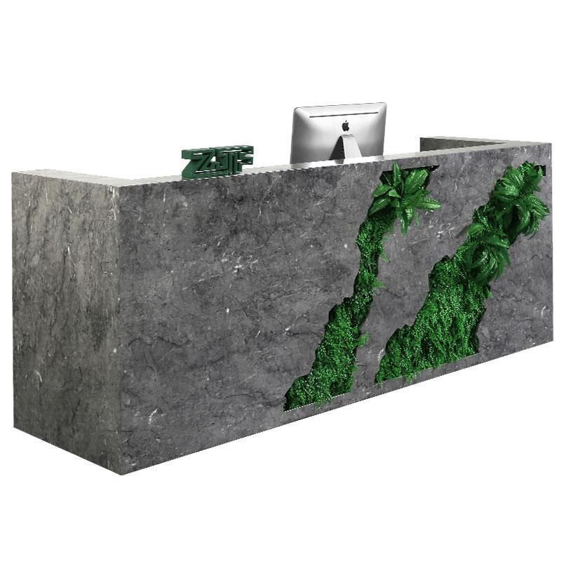 Modern Nature Marble Retail Reception Counter Design Clothing Store  Reception Desk
