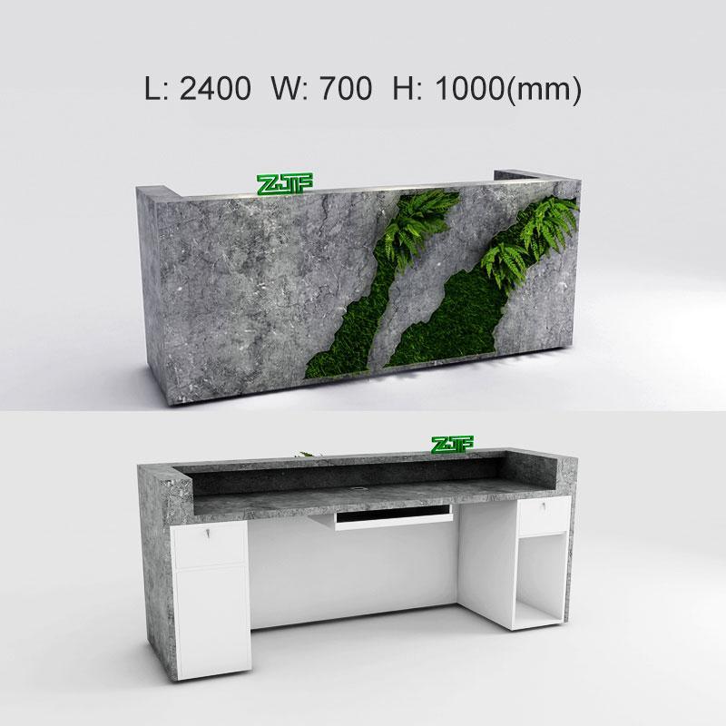 Modern Nature Marble Retail Reception Counter Design Clothing Store  Reception Desk