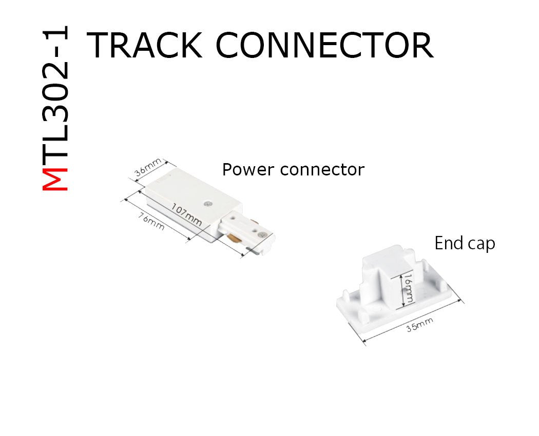 MTL302 3 circuit mini track 10A