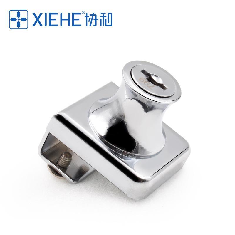 Window glass door lock display counter lock office furniture drawer lock glass display cabinet lock zinc alloy cabinet lock