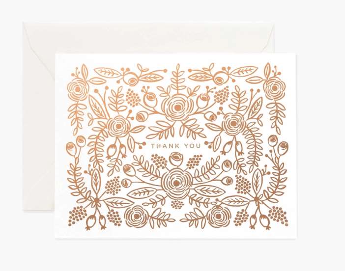 Rifle Paper Co. Thank You Cards (Box of 8 Cards)