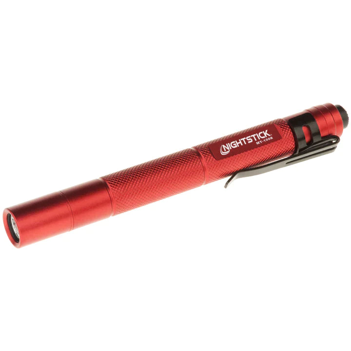 Nightstick - Metal Mini-TAC Flashlight - 2 AAA - Red