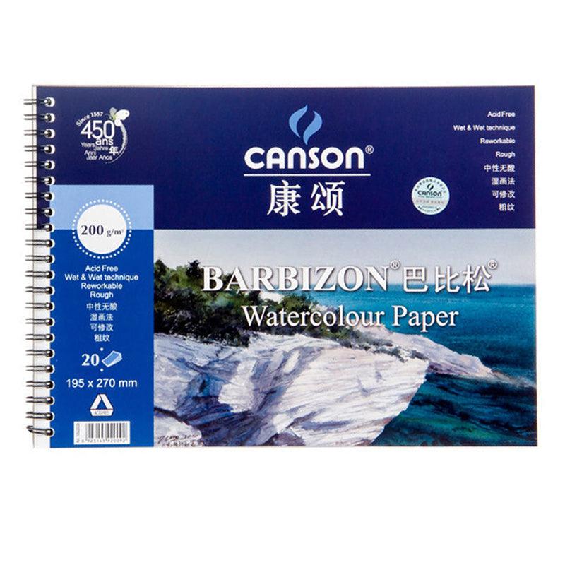 Canson Barbizon Watercolor Book , 20 Sheets -7.7