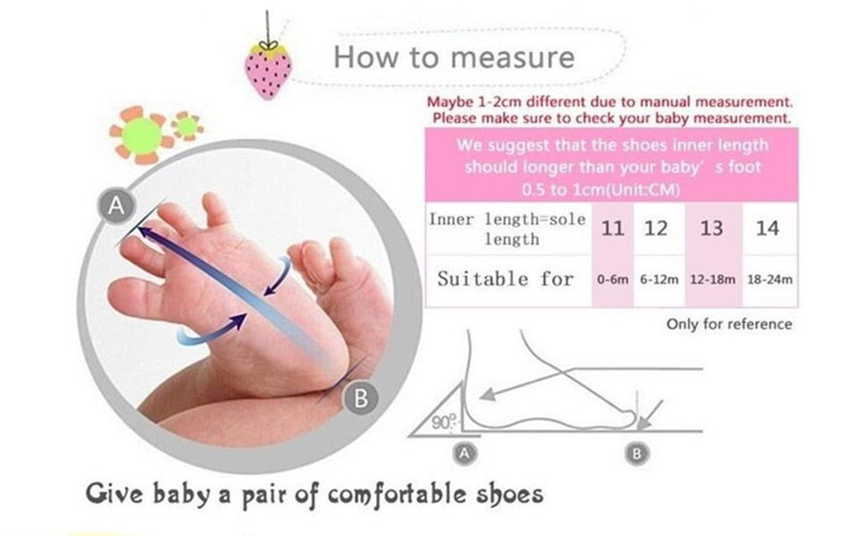 Baby Girl Infant Cute Fashion Pentagram Pattern Peas Shoes