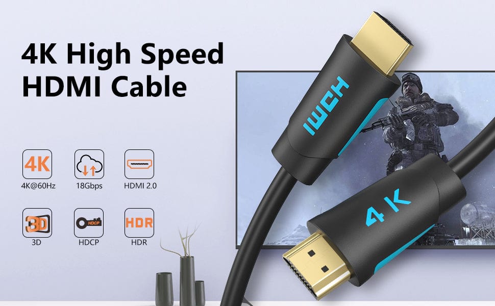 10ft (3m) High Speed HDMI® Cable with Ethernet - 4K 60Hz