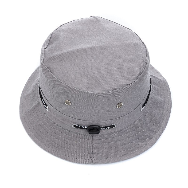 Plain Design Summer Fishing Sun Hat For Women Outdoor Bucket Cap