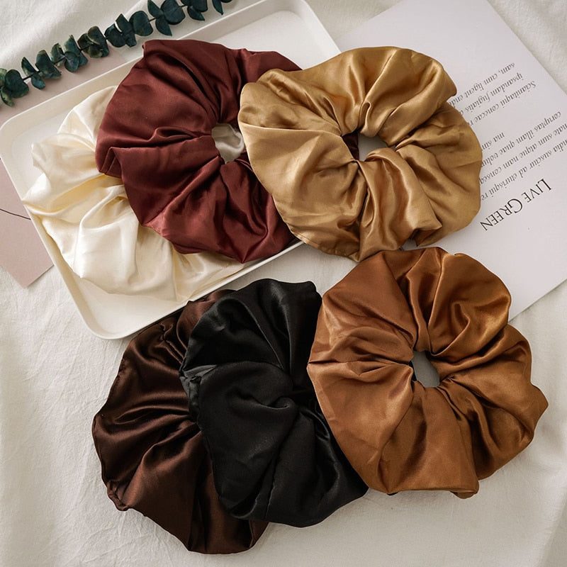 Oversized Scrunchies Big Rubber Hair Ties Elastic Hair Bands