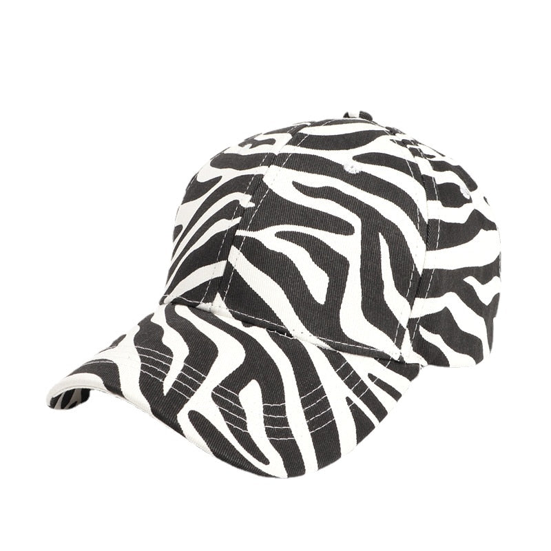 Leopard Print Zebra Print Baseball Animal Print Sun Hat Adjustable Cap