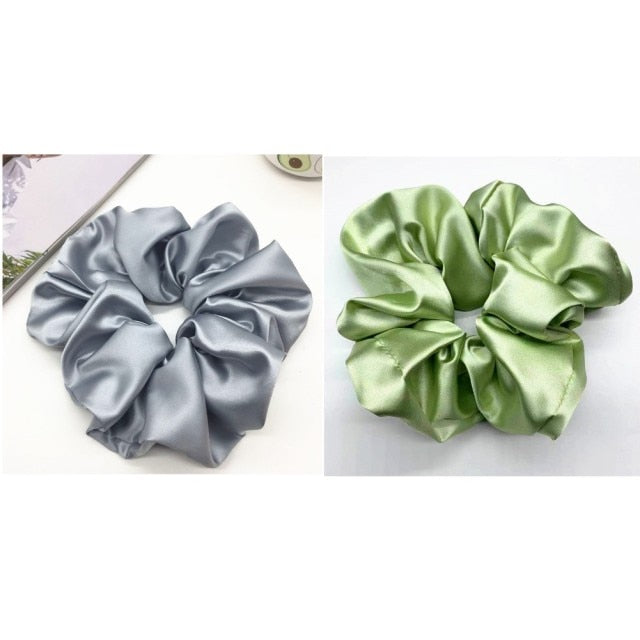 Oversized Scrunchies Big Rubber Hair Ties Elastic Hair Bands